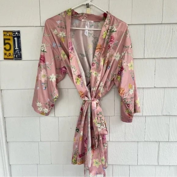 Flora Nikrooz Gabrielle Kimono Robe  M/L - Picture 1 of 4